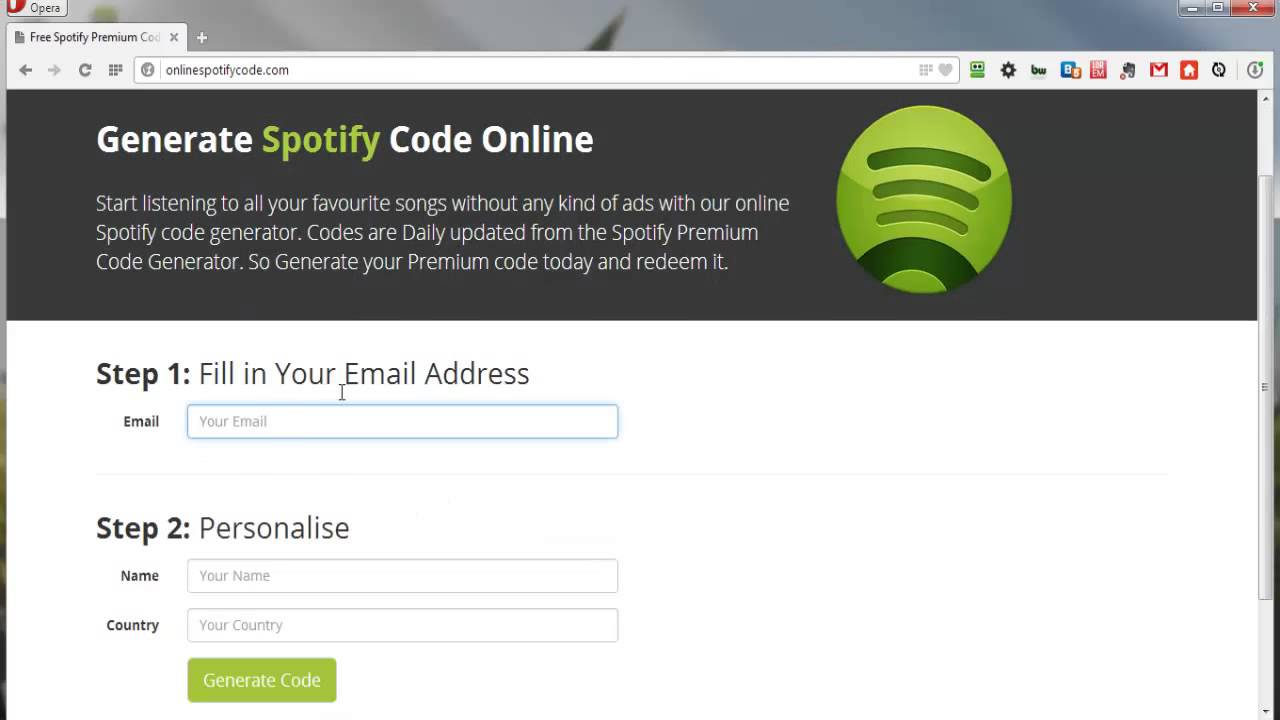 Spotify Premium Free Month Code